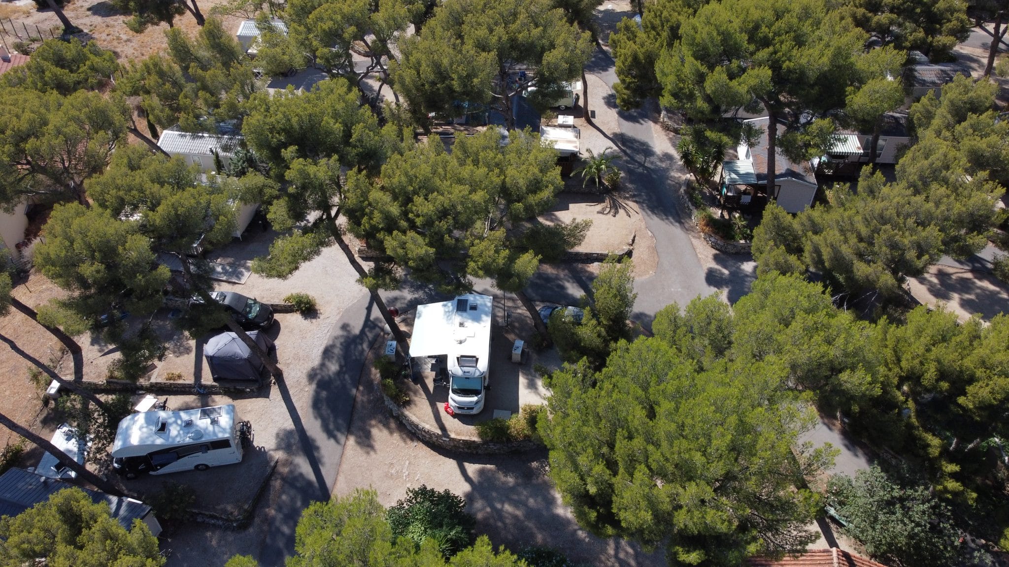 Emplacement de camping entre Cassis et La Ciotat, en Paca